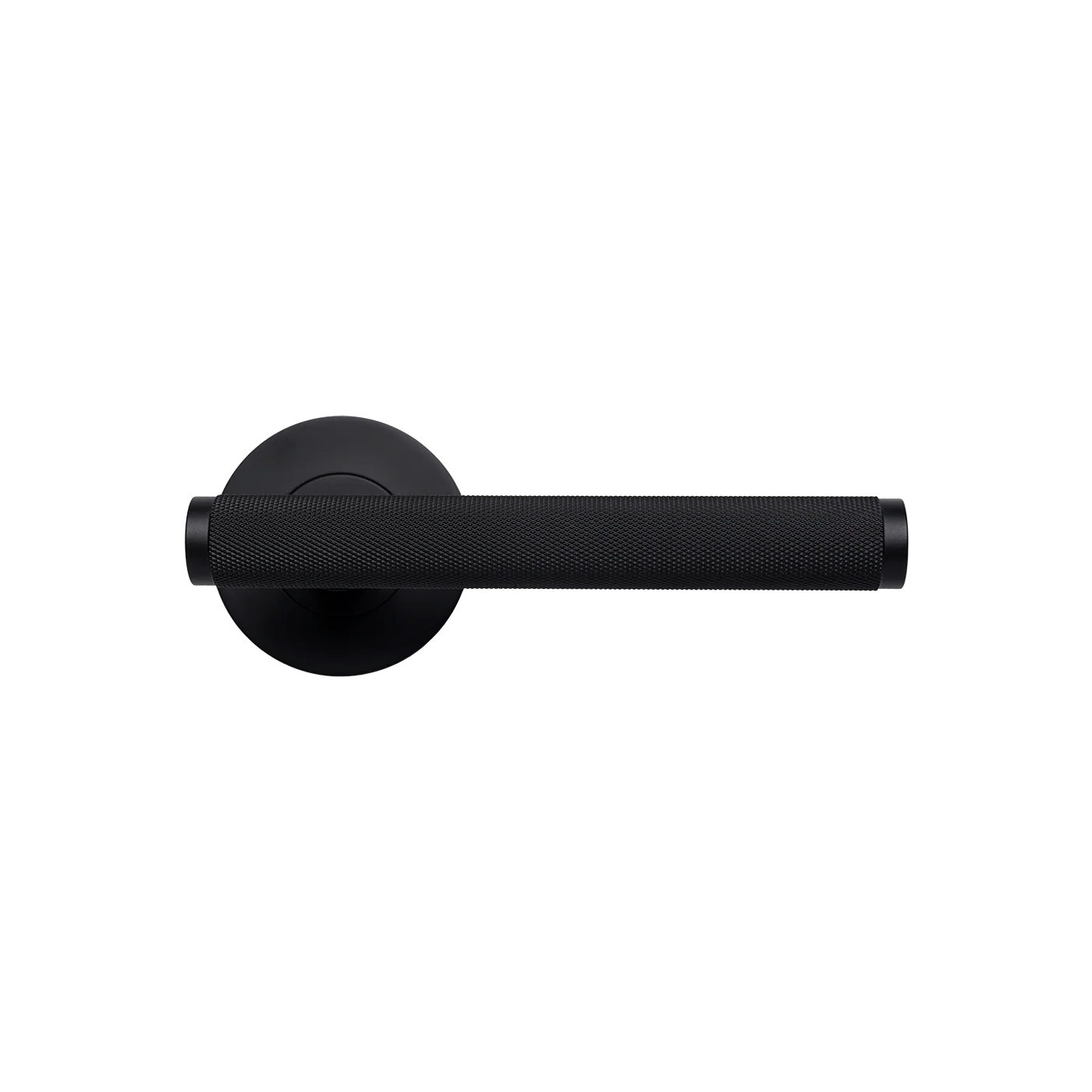 Momo Bellevue Knurled Lever Handle Set Matte Black