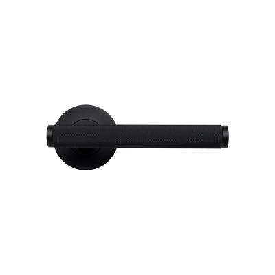 Momo Bellevue Knurled Lever Handle Set Matte Black