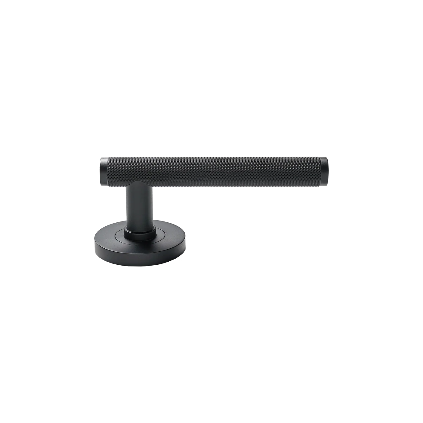 Momo Bellevue Knurled Lever Handle Set Matte Black