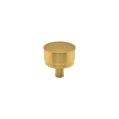 Momo Bellevue Plain Knob Solid Brass 35mm Brushed Satin Brass