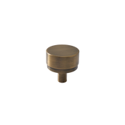 Momo Bellevue Plain Knob Solid Brass 35mm Dark Brushed Brass