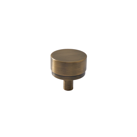 Momo Bellevue Plain Knob Solid Brass 35mm Dark Brushed Brass