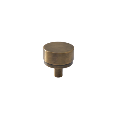 Momo Bellevue Plain Knob Solid Brass 35mm Dark Brushed Brass