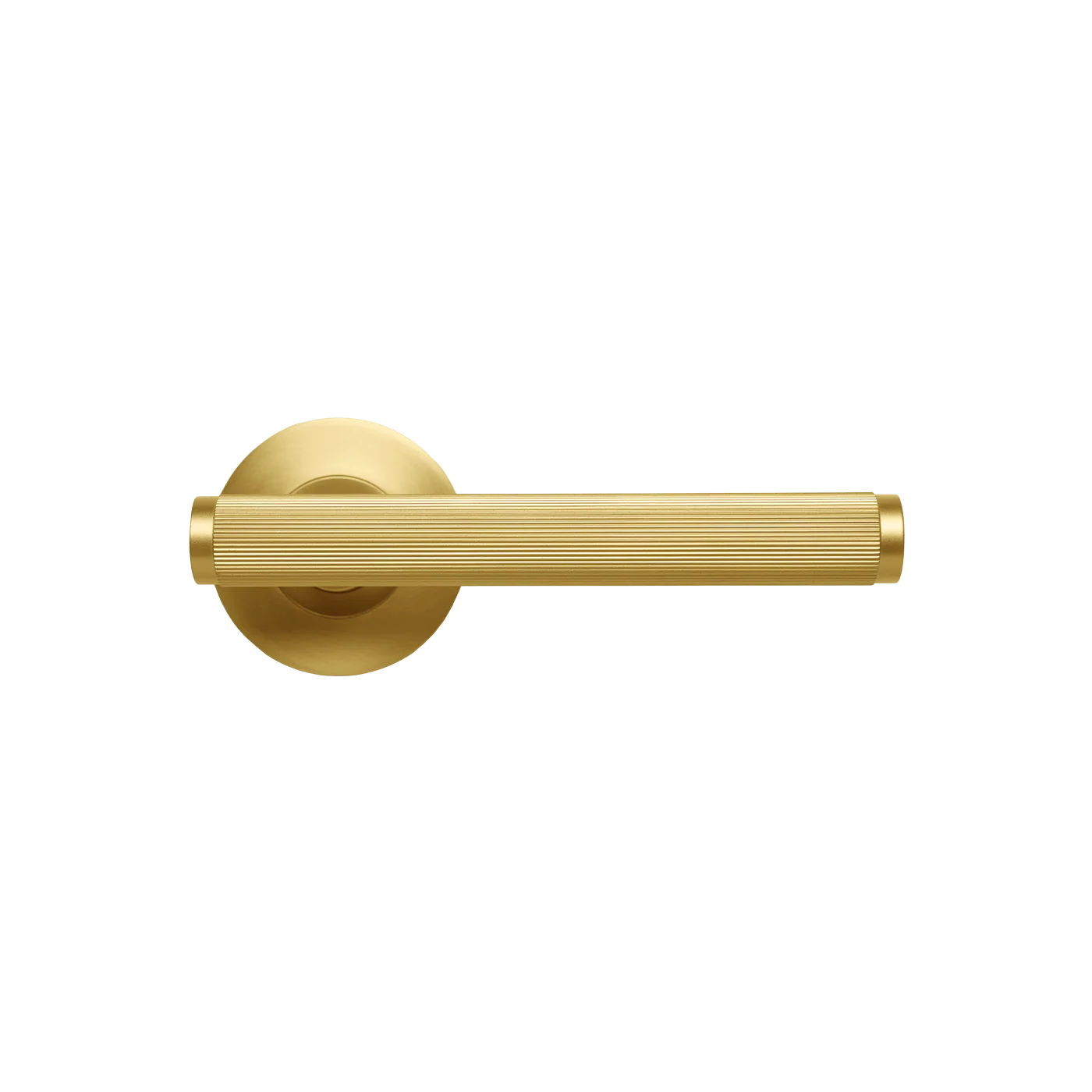 Momo Bellevue Lined Lever Handle Set Brushed Satin Brass