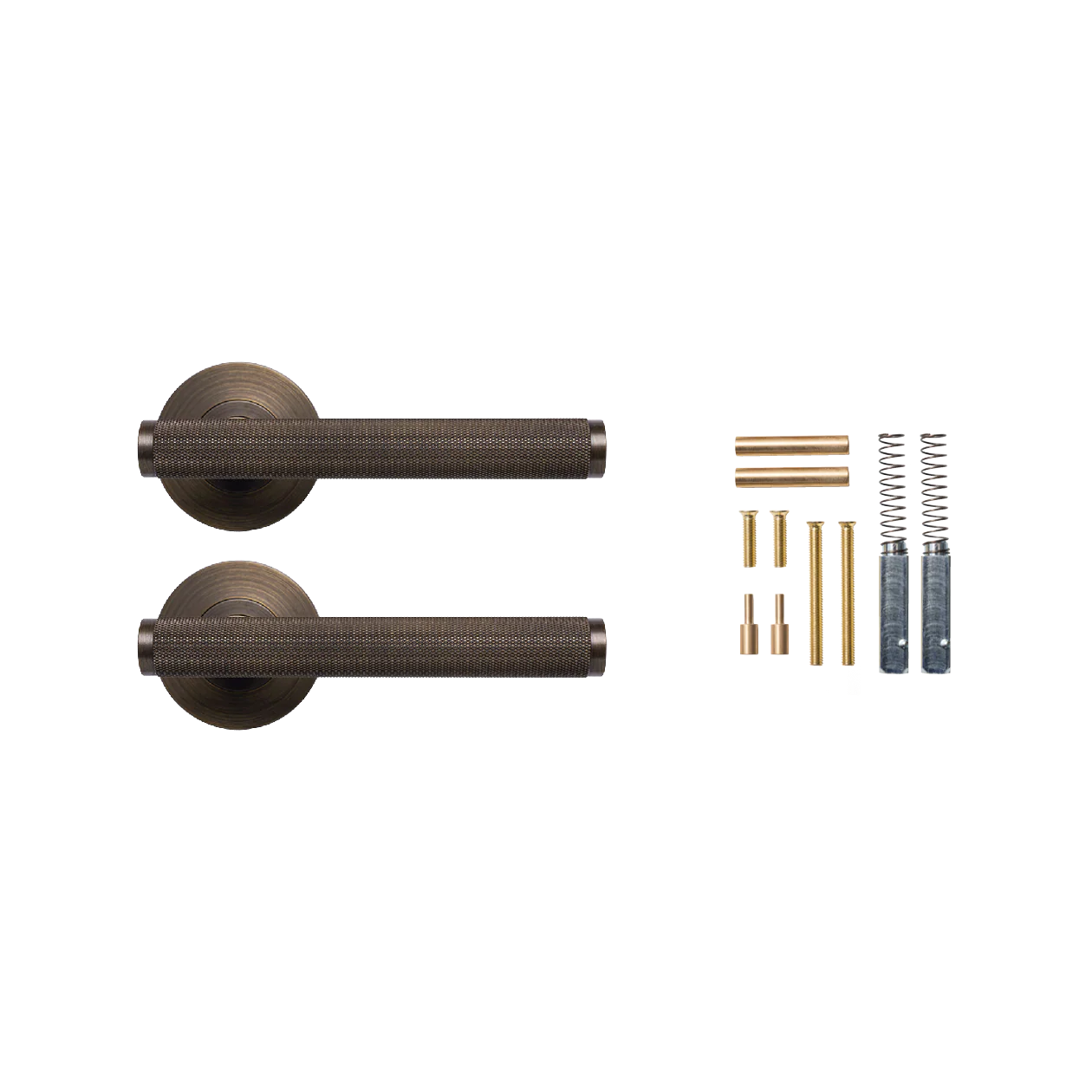 Momo Bellevue Knurled Lever Handle Set Bronze