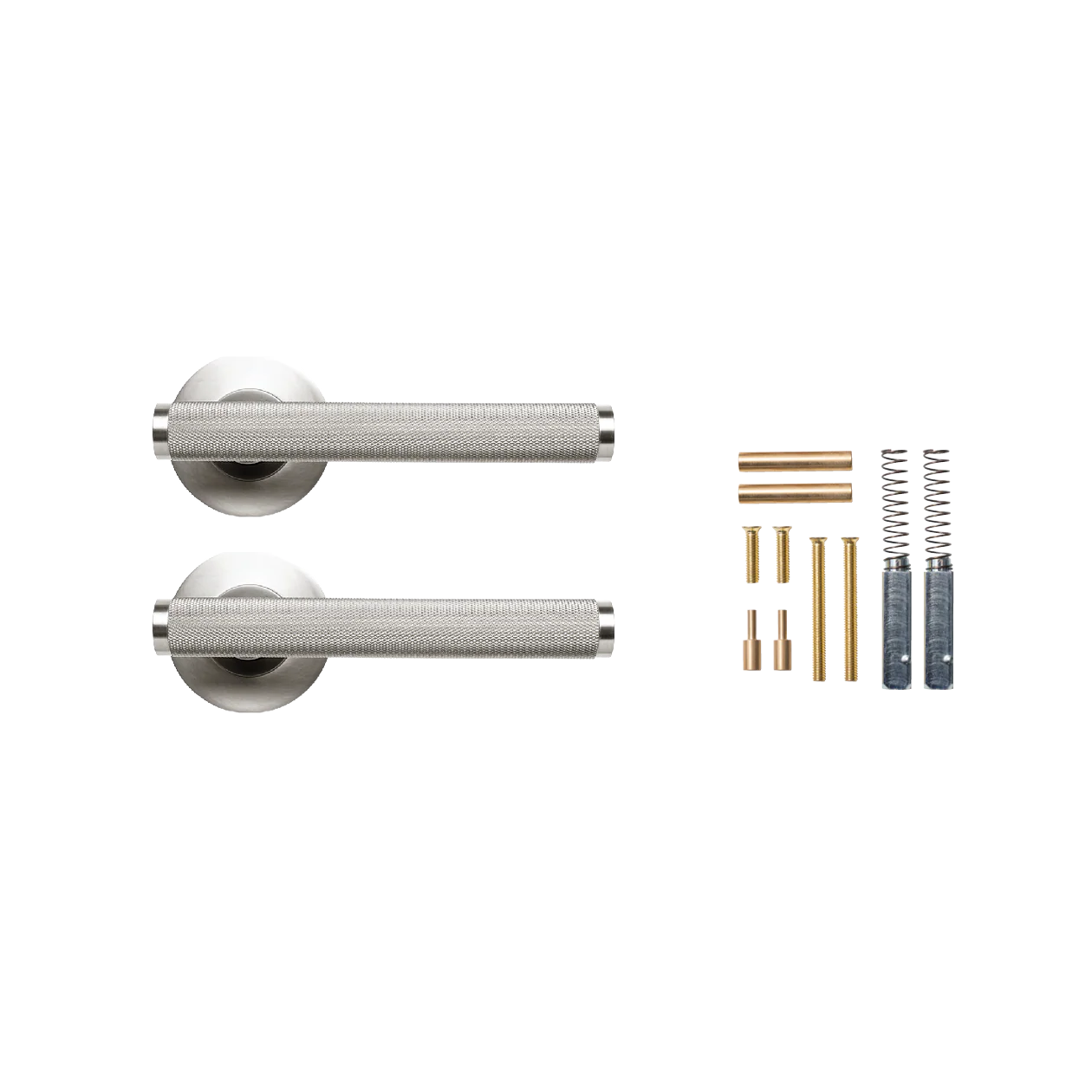 Momo Bellevue Knurled Lever Handle Dull Brushed Nickel