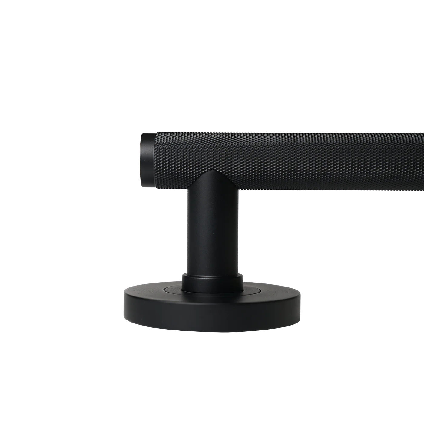 Momo Bellevue Knurled Lever Handle Set Matte Black