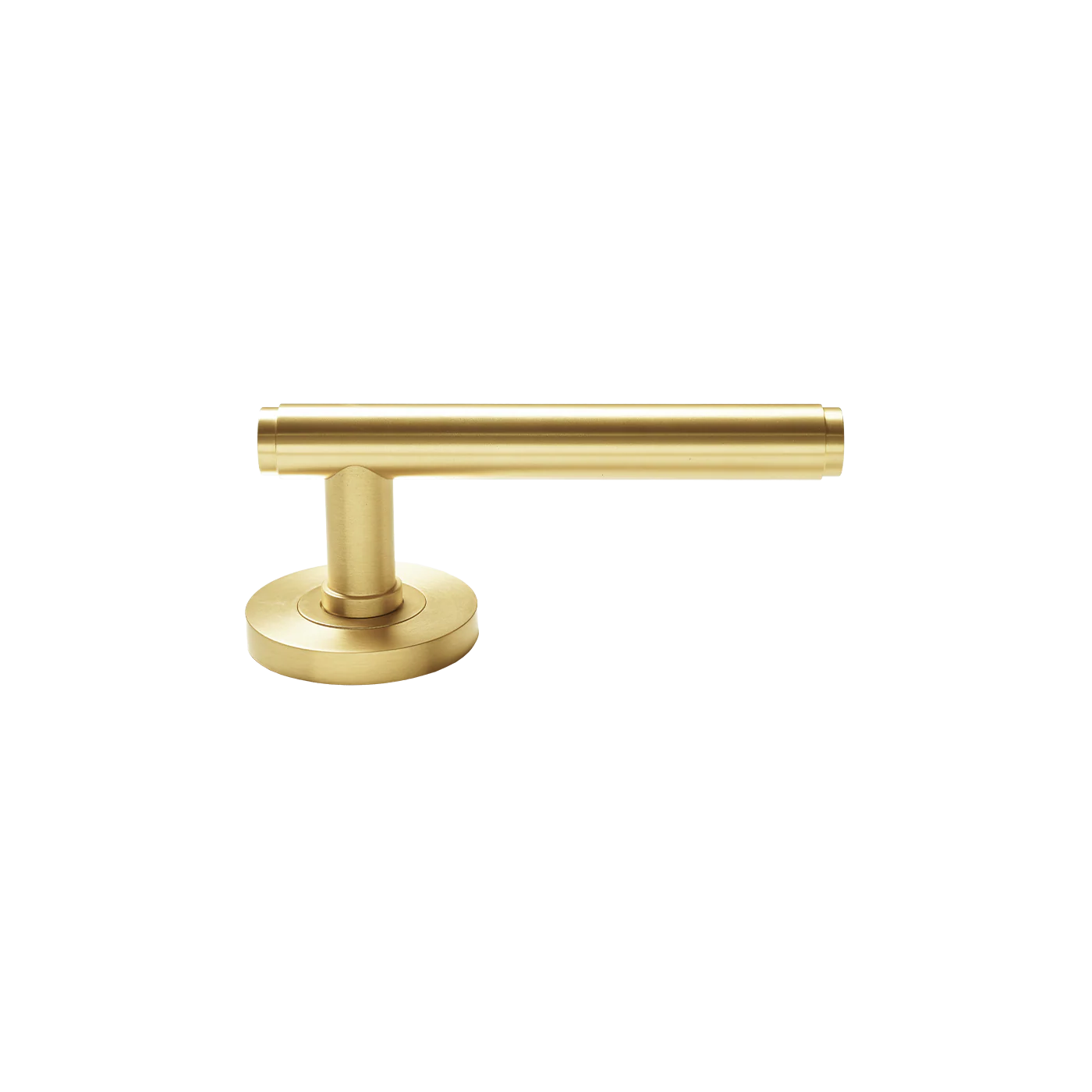Momo Bellevue Plain Lever Handle Set Brushed Satin Brass