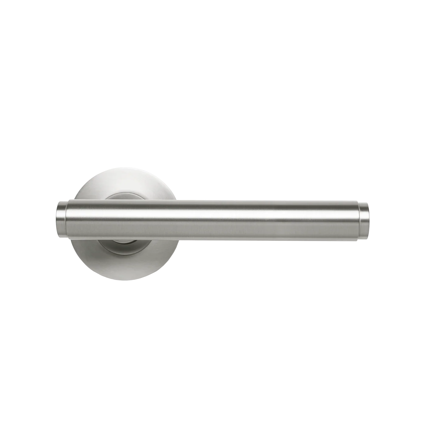 Momo Bellevue Plain Lever Handle Set Dull Brushed Nickel
