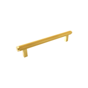 Momo Bellevue Knurled Bar Pull Solid Brass 160mm Brushed Satin Brass