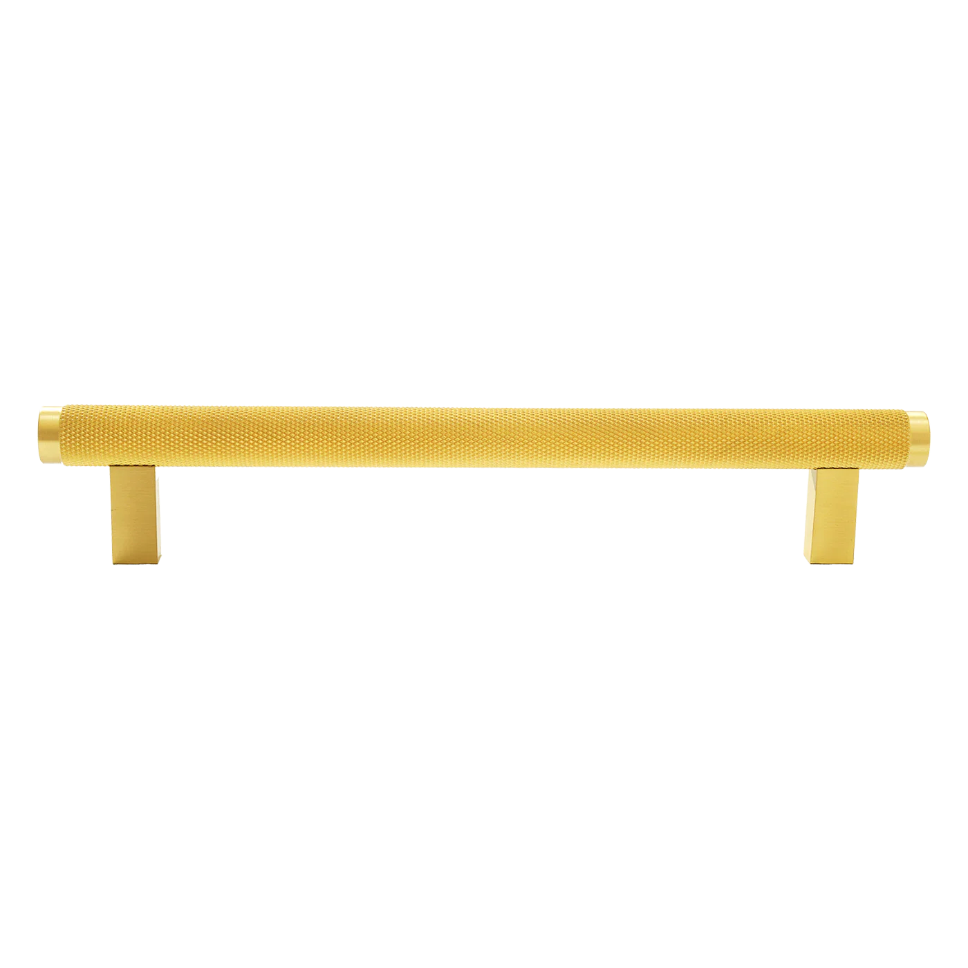 Momo Bellevue Knurled Bar Pull Solid Brass 160mm Brushed Satin Brass