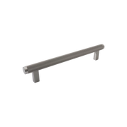 Momo Bellevue Knurled Bar Pull Solid Brass 160mm Dull Brushed Nickel