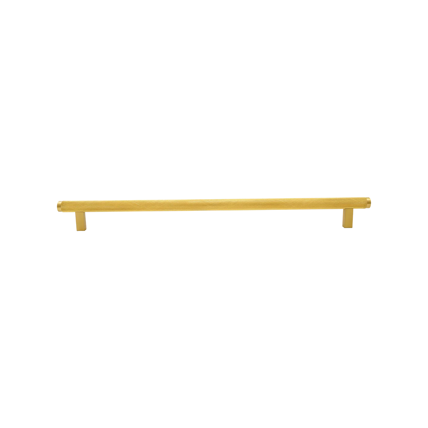 Momo Bellevue Knurled Bar Pull Solid Brass 320mm Brushed Satin Brass