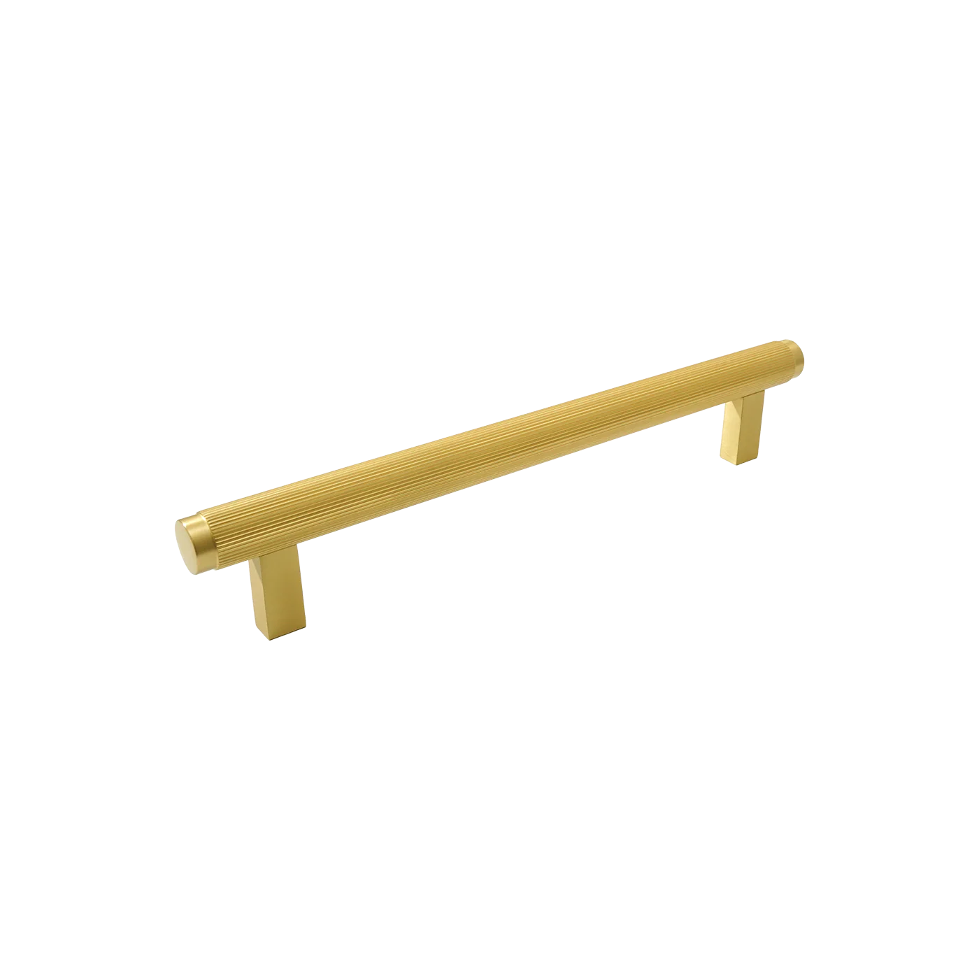 Momo Bellevue Lined Bar Pull Solid Brass 160mm Brushed Satin Brass