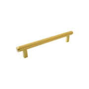 Momo Bellevue Lined Bar Pull Solid Brass 160mm Brushed Satin Brass