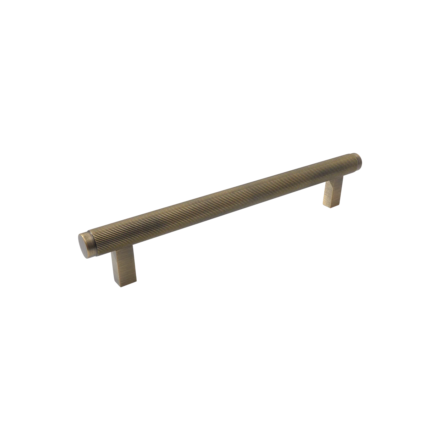 Momo Bellevue Lined Bar Pull Solid Brass 160mm Dark Brushed Brass