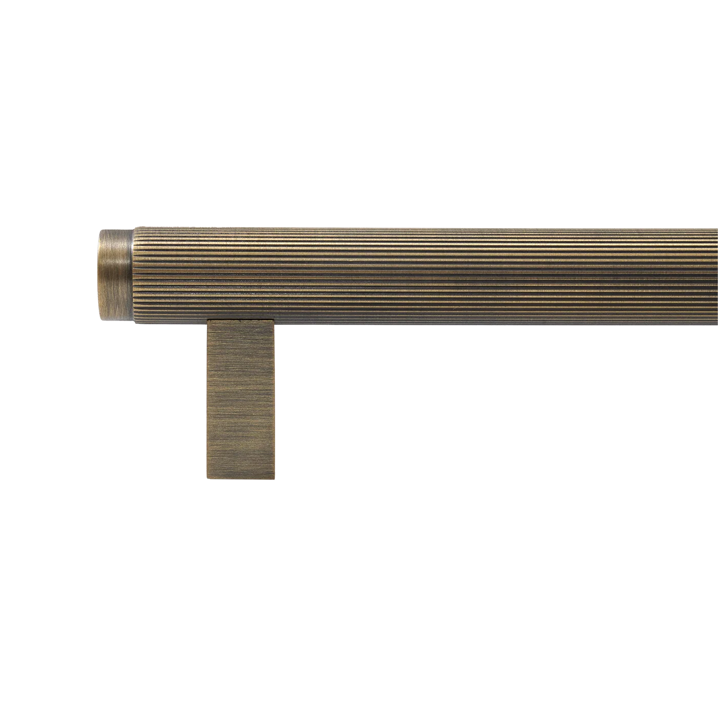 Momo Bellevue Lined Bar Pull Solid Brass 160mm Dark Brushed Brass