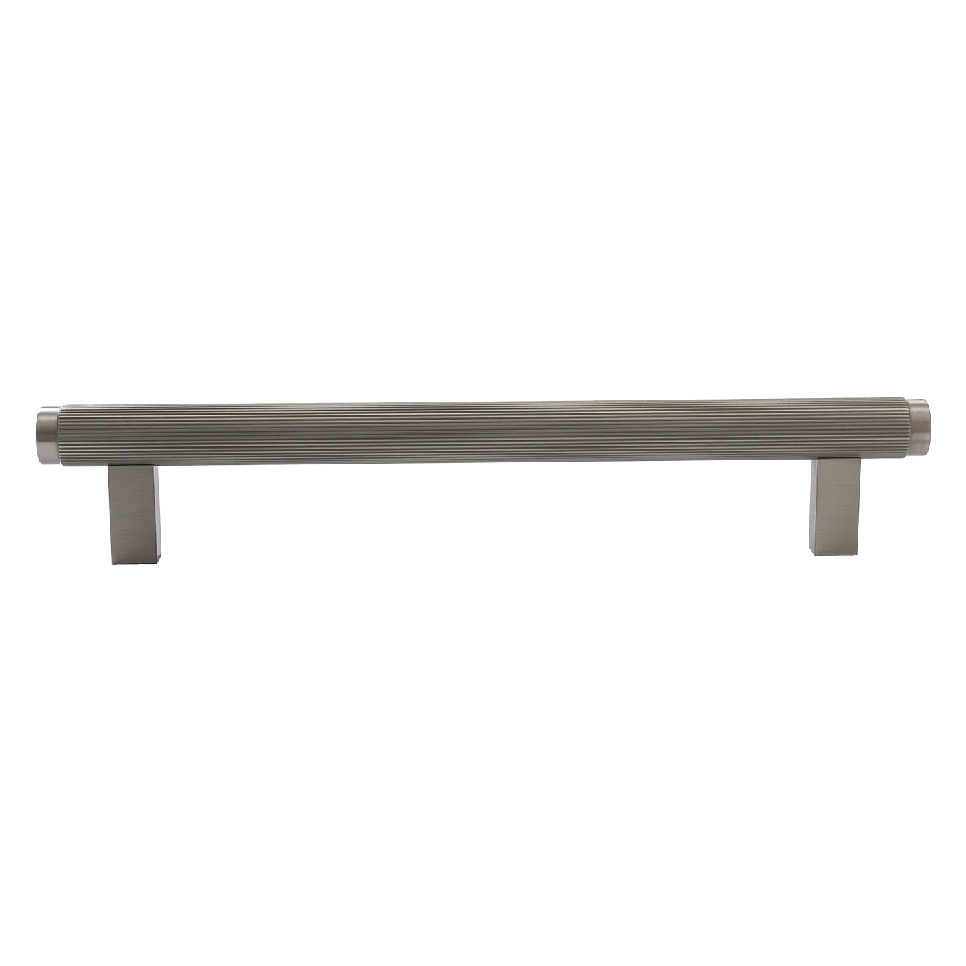 Momo Bellevue Lined Bar Pull Solid Brass 160mm Dull Brushed Nickel