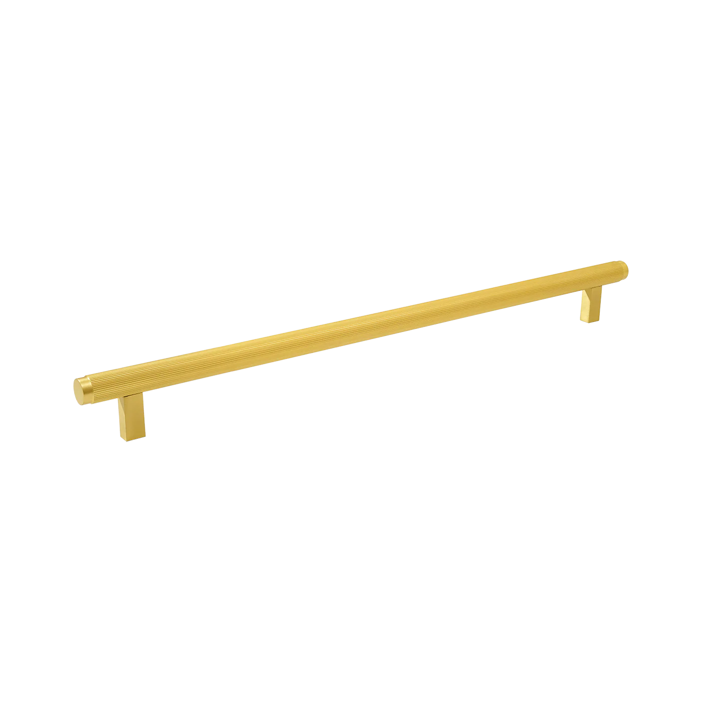 Momo Bellevue Lined Bar Pull Solid Brass 320mm Brushed Satin Brass