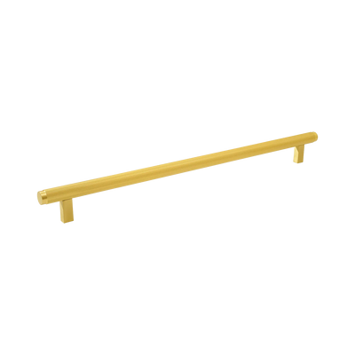 Momo Bellevue Lined Bar Pull Solid Brass 320mm Brushed Satin Brass