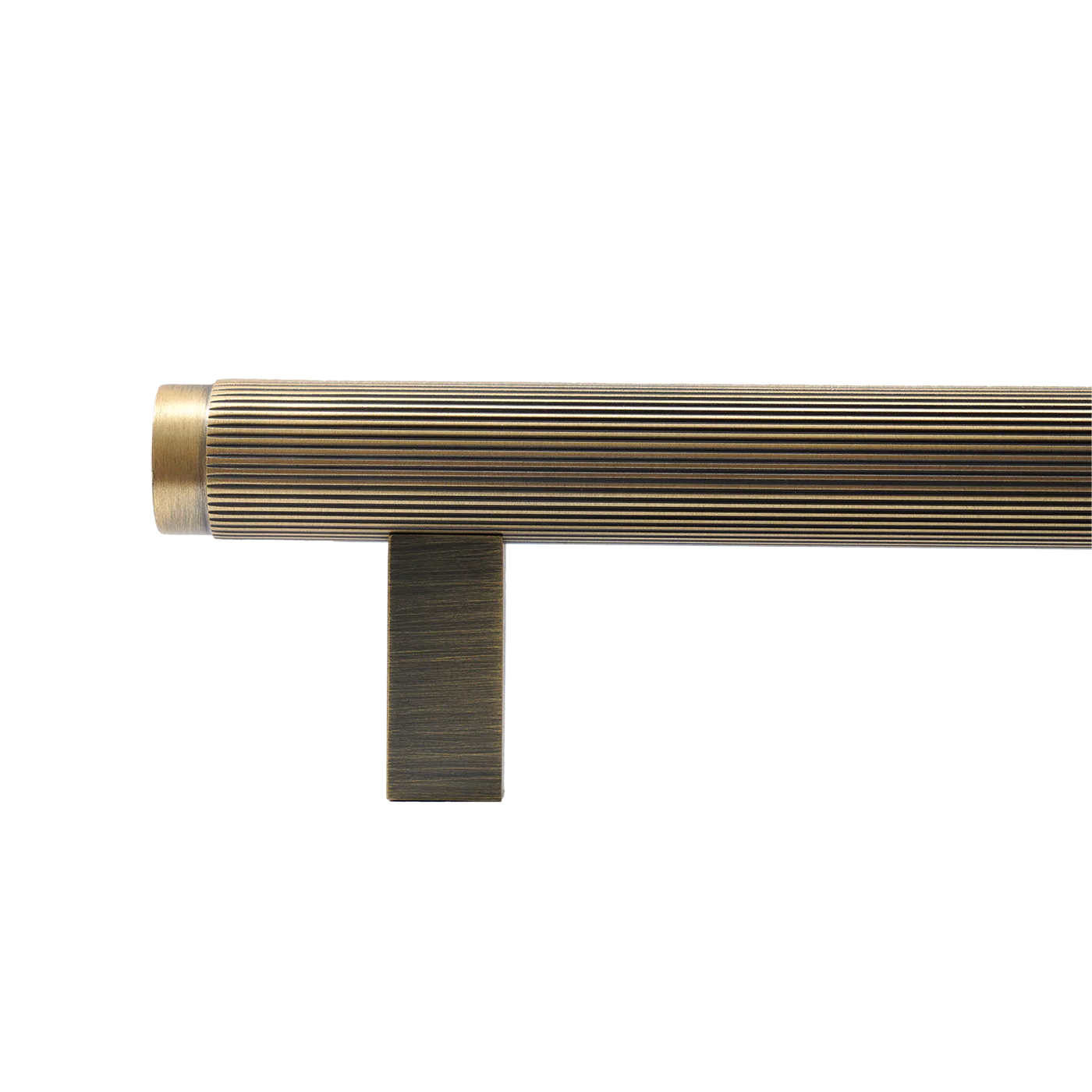 Momo Bellevue Lined Bar Pull Solid Brass 320mm Dark Brushed Brass