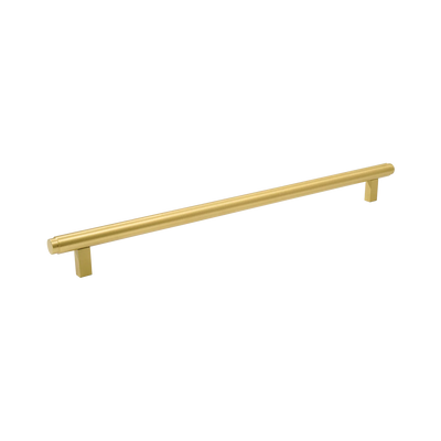 Momo Bellevue Plain Bar Pull Solid Brass 320mm Brushed Satin Brass