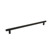 Momo Bellevue Plain Bar Pull Solid Brass 320mm Matt Black