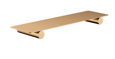 Meir Curvae Shower Shelf Lustre Bronze