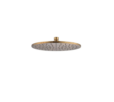 Bella Vista Mica Shower Head Aged Accelerated Living Brass