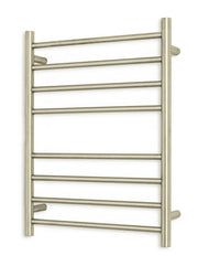 Radiant 240V Heated Round Ladder 430 x 700 Brushed Nickel