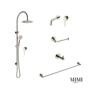 Mimi Cove Warm Brushed Nickel Wall Set Tapware Package