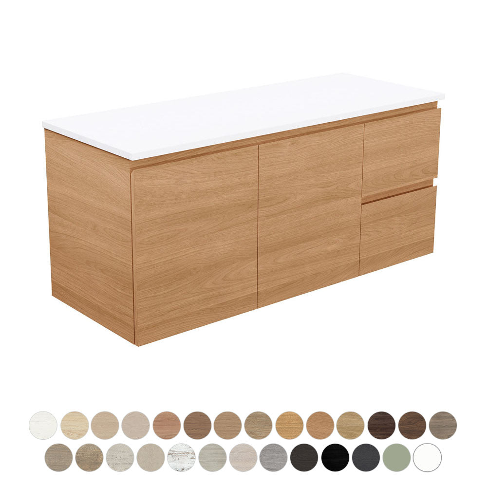 Fienza Carmen Wall Hung Door & Drawer Vanity