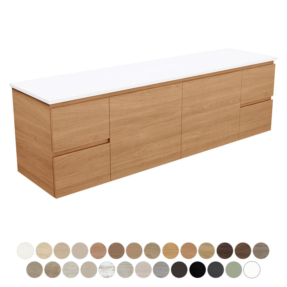 Fienza Carmen Wall Hung Door & Drawer Vanity