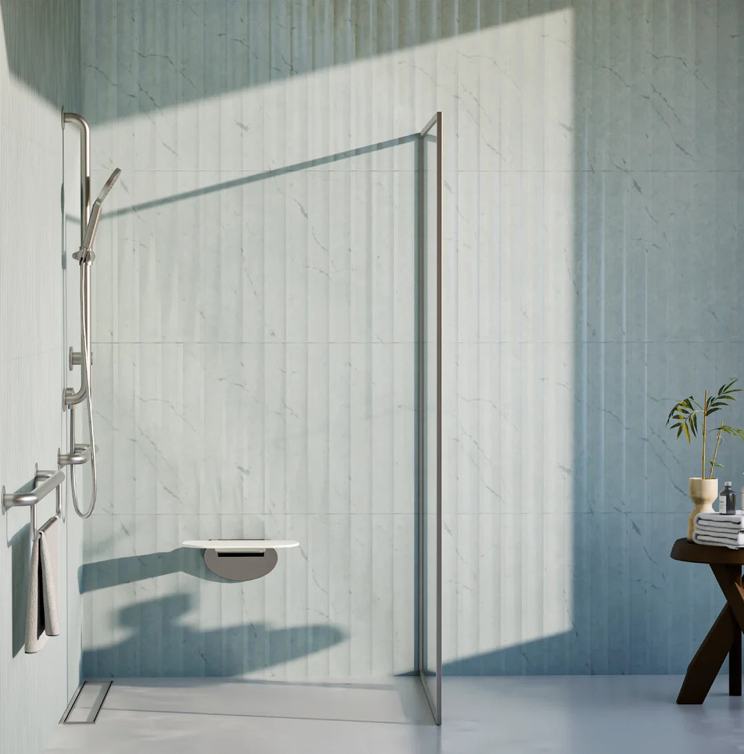 Meir Mobility Straight Grab Rail 600mm Brushed Nickel