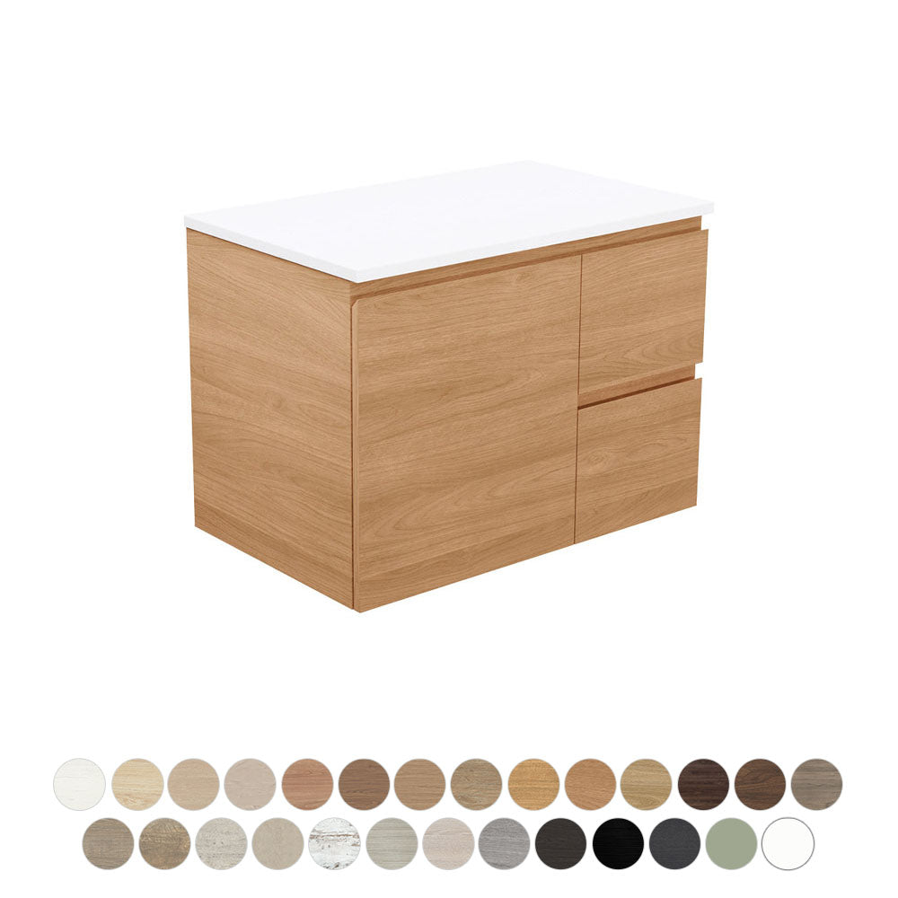 Fienza Carmen Wall Hung Door & Drawer Vanity