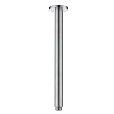 Modern National Round Ceiling Shower Arm 300mm - Brushed Chrome