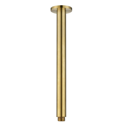 Modern National Round Ceiling Shower Arm 300mm - Brushed Bronze