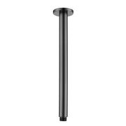 Modern National Round Ceiling Shower Arm 300mm - Gunmetal