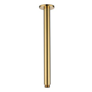 Modern National Round Ceiling Shower Arm 300mm - Polished Brass