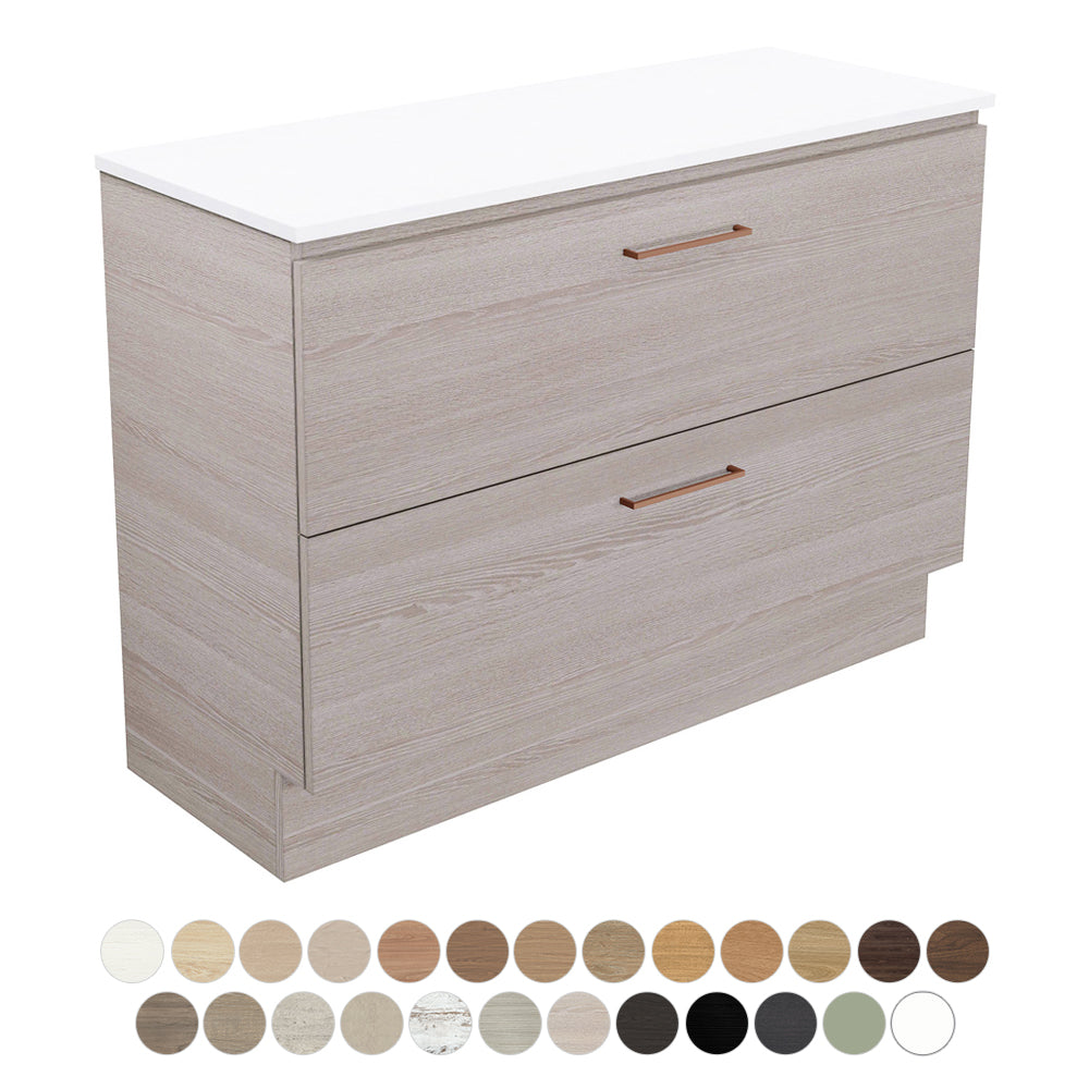 Fienza Carmen Floor Mounted All Drawer Vanity