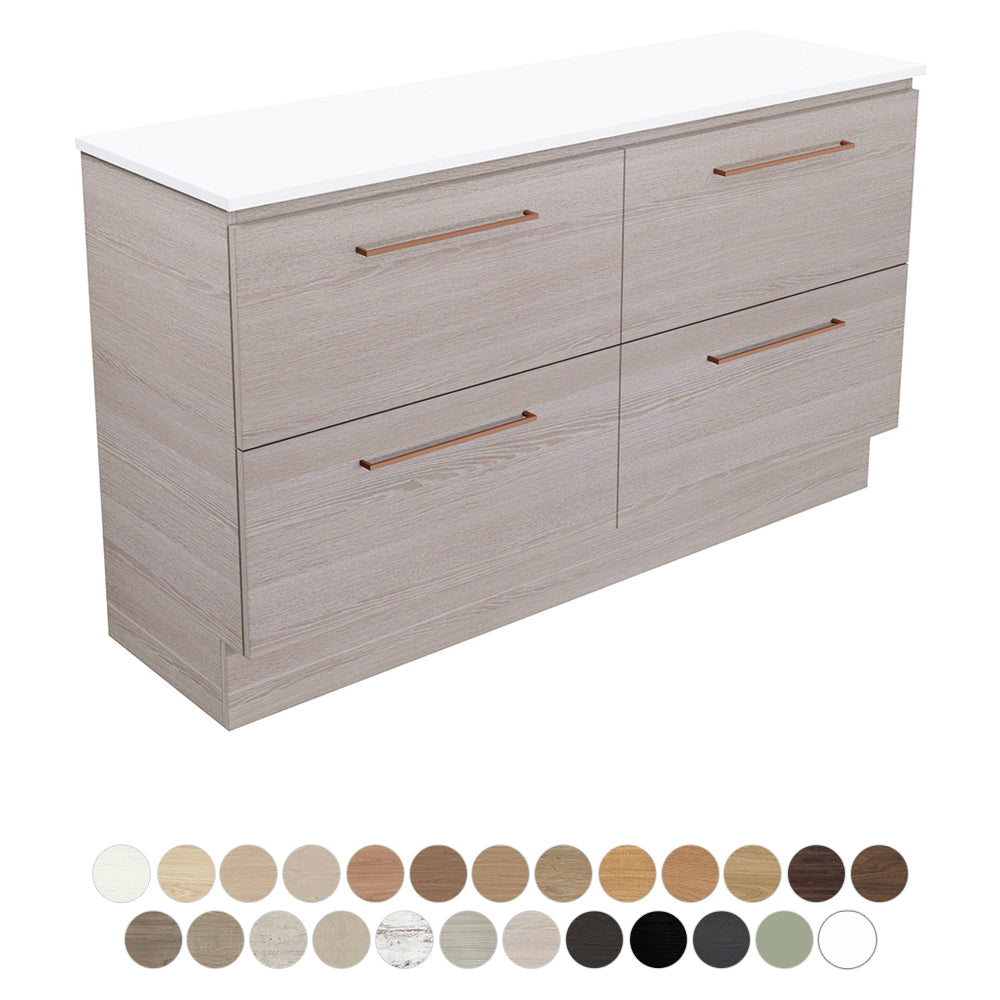 Fienza Carmen Floor Mounted All Drawer Vanity