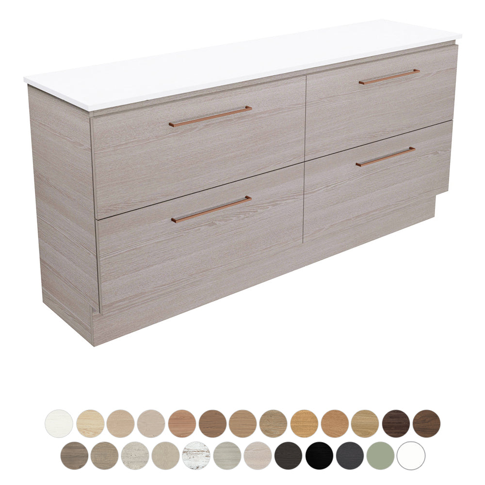 Fienza Carmen Floor Mounted All Drawer Vanity