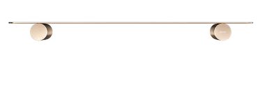 Meir Curvae Shower Shelf Champagne