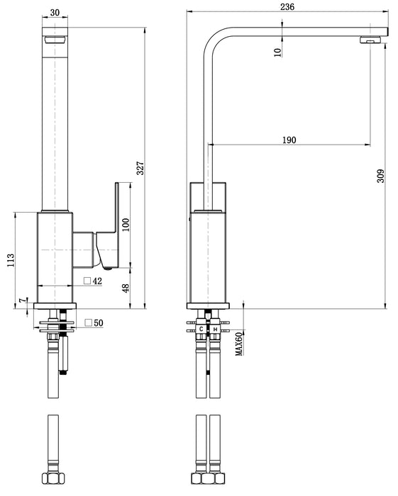 Modern National Chao Mini Kitchen Mixer