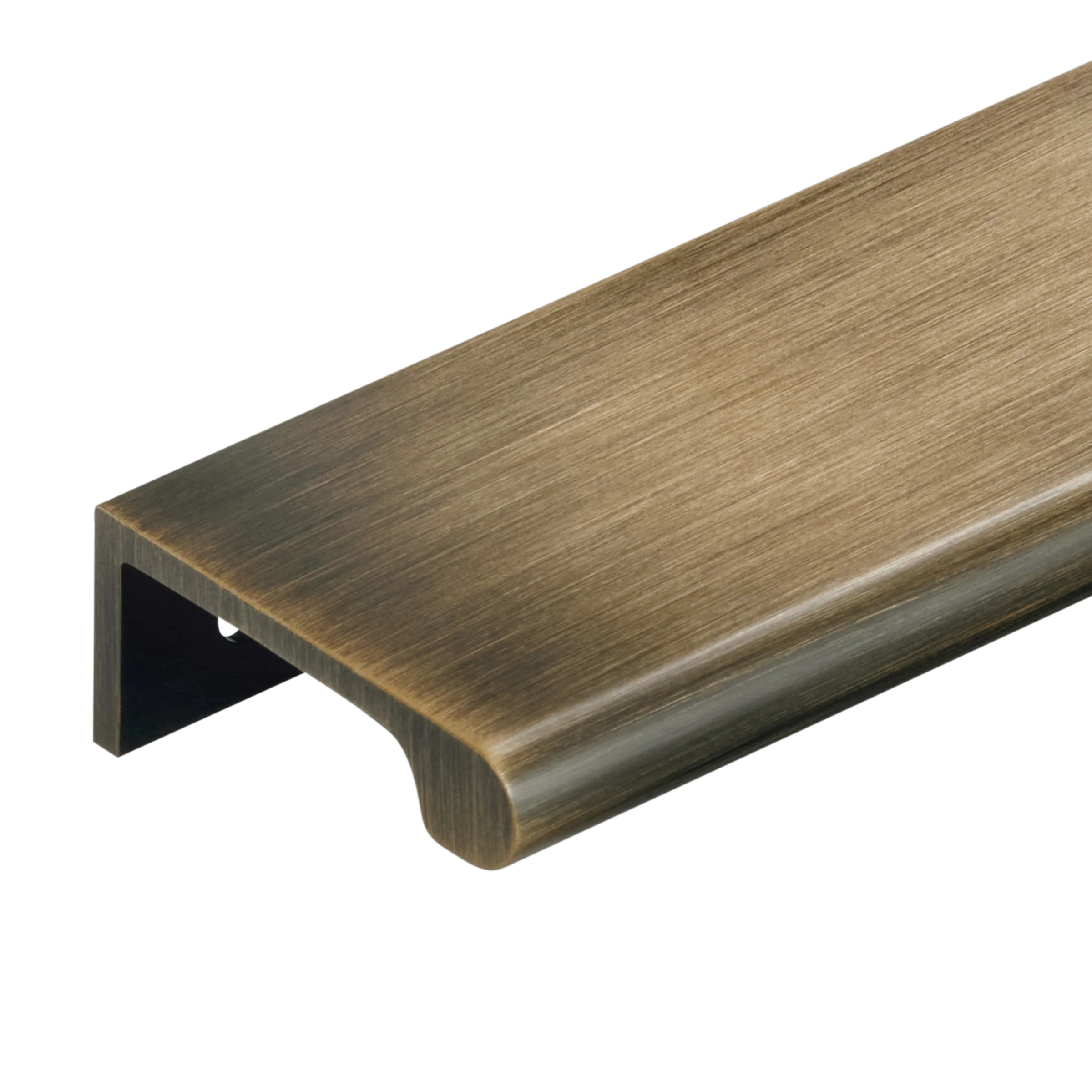 Momo Chelsea Solid Brass Lip Pull 256mm Dark Brushed Brass