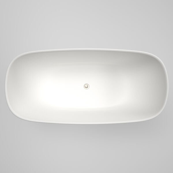 Caroma Contura II 1700mm Freestanding Bath - Matte White top view