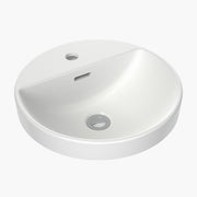 Round Inset Basin with Tap Landing 400mm (1 Tap Hole)