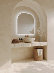 Remer Cove Soft Arch LED Mirror 900mm