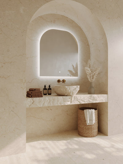 Remer Cove Soft Arch LED Mirror 900mm