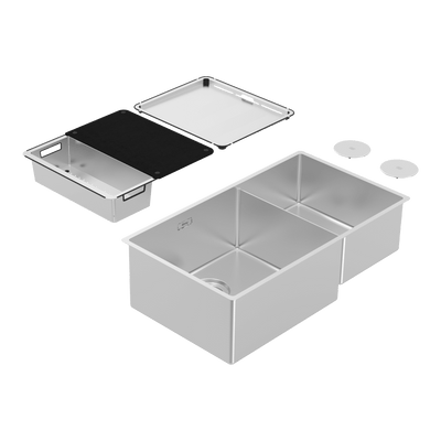 Abey Boutique Piazza Double Bowl Sink 60/40